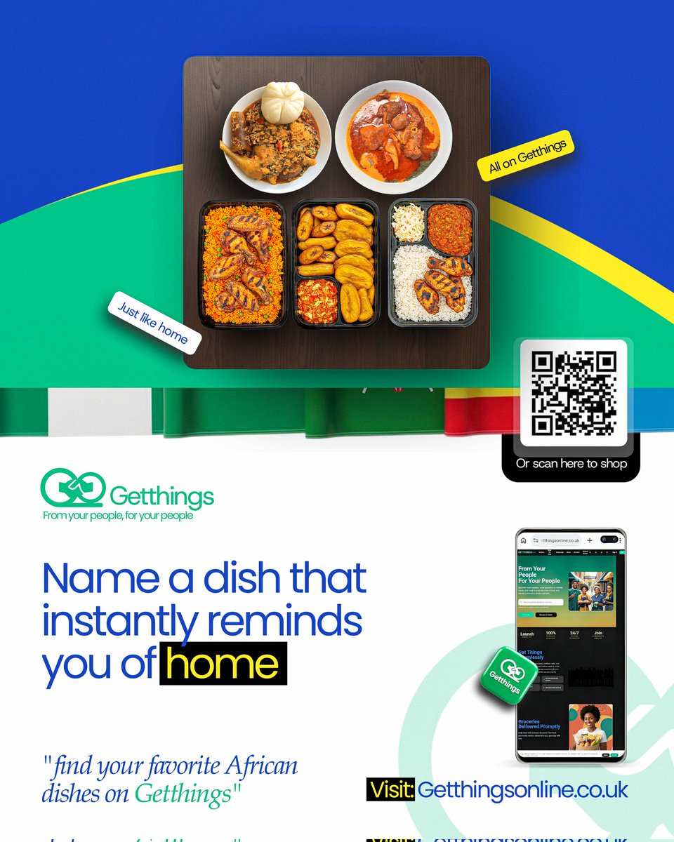 Getthingsonline's tweet image. Name a dish that instantly reminds you of home… 🔥
Jollof? Plantain? Pepper soup?

It’s now on Getthings — just like home.

Order today → getthingsonline.co.uk

From your people, For your people ❤️

#Getthings #AfricanFoodScotland #CaribbeanFoodScotland