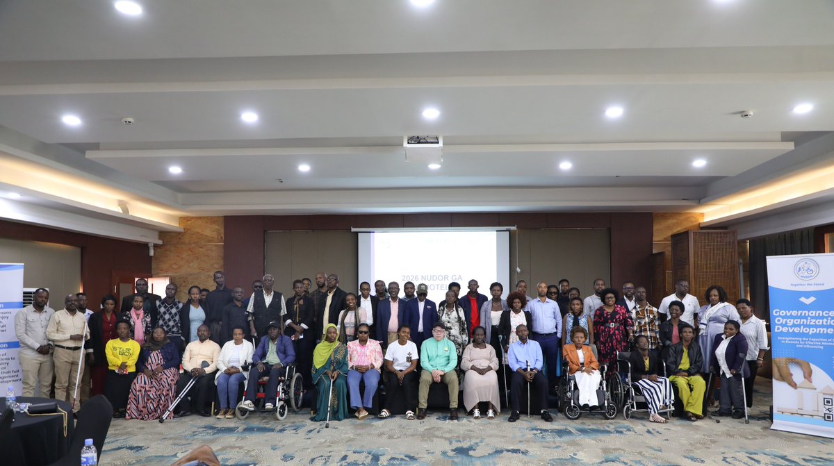 NUDOR_Rw's tweet image. This 27/3/2026, @NUDOR_Rw
  General Assembly reflected on 4 years of impact &amp;amp; prepare for its upcoming leadership elections. From #inclusive #policies and #healthcare access to #education, skills dvpt &amp;amp; #economic empowerment—changing lives of persons with #disabilities in #Rwanda