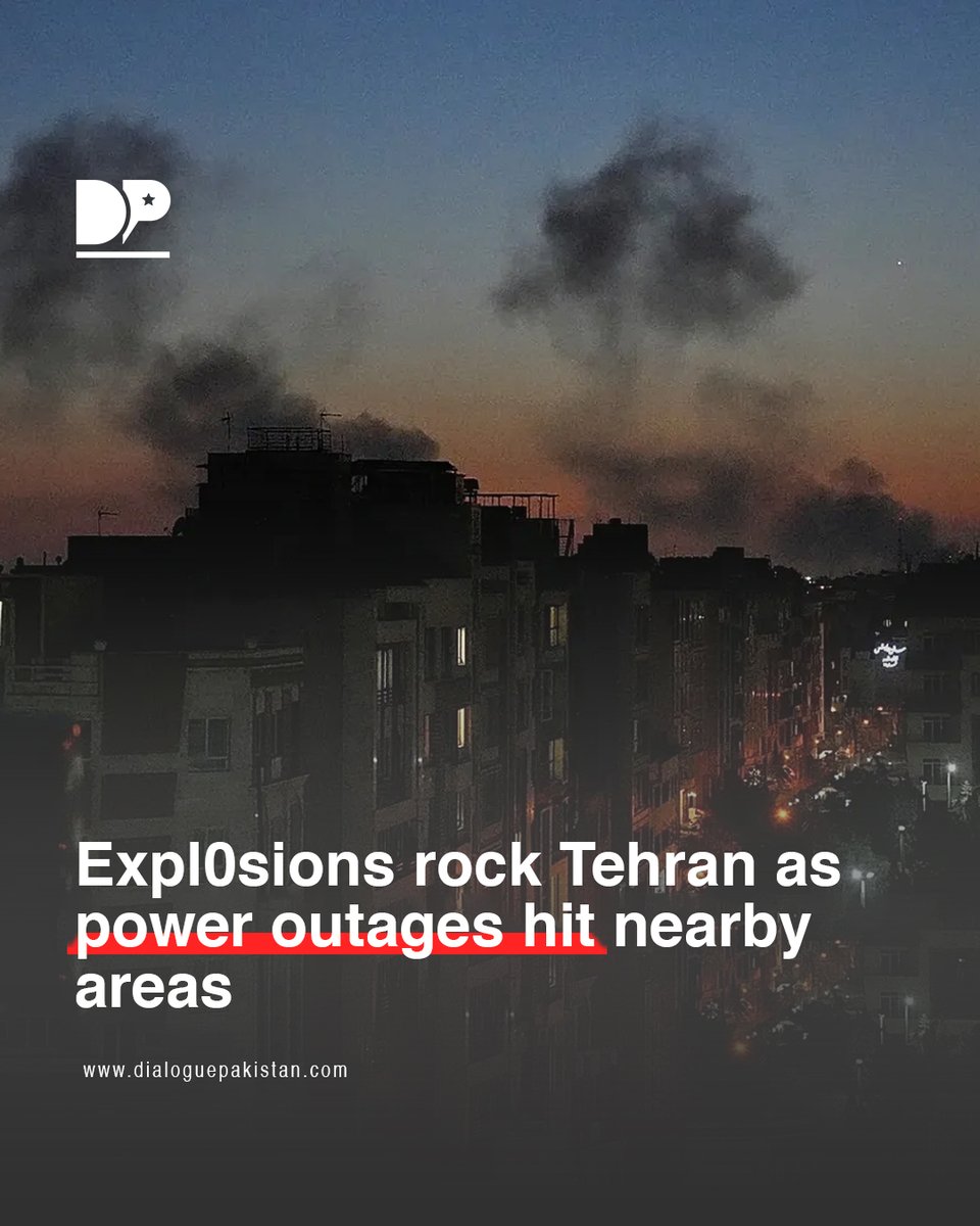DialoguePak's tweet image. Multiple powerful expl0sions were reported across Tehran late on Sunday, according to four separate sources cited by BBC.

#DialoguePakistan #Multiple #Powerful #Reported #Across #Tehran #fblifestyles