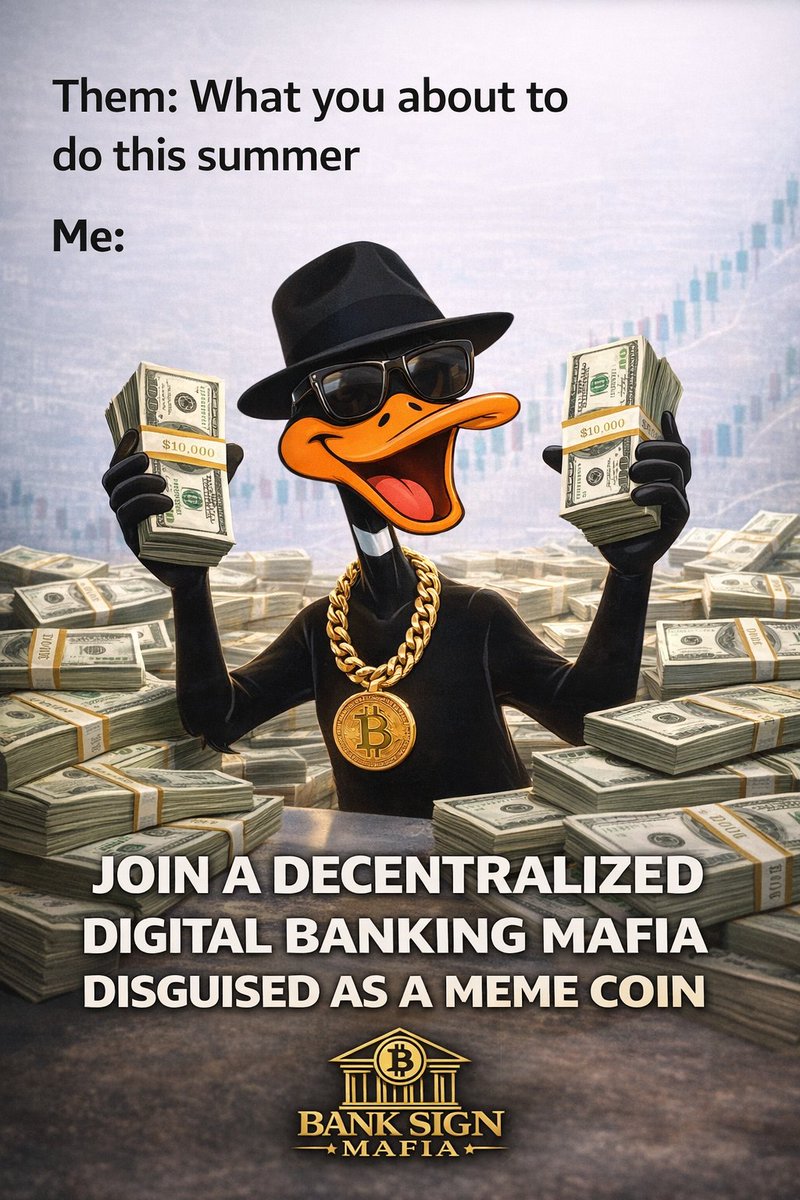 Banksignmafia's tweet photo. Join the bank sign mafia they said #BSM #BankSignMafia #Solana #Blockchain #Moon #Token https://t.co/kunmLbQWDY
