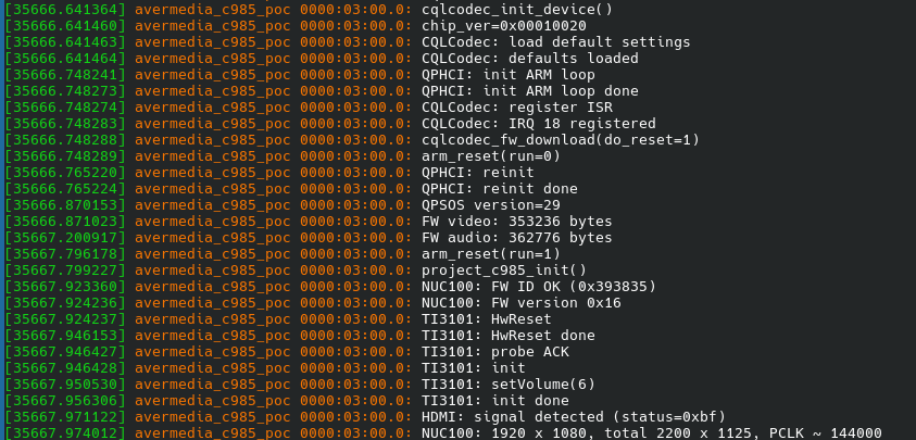 FireCulex's tweet photo. Just managed to get the AVerMedia Live Gamer HD (C985) to communicate in Linux! https://t.co/DRJrDmlnB7