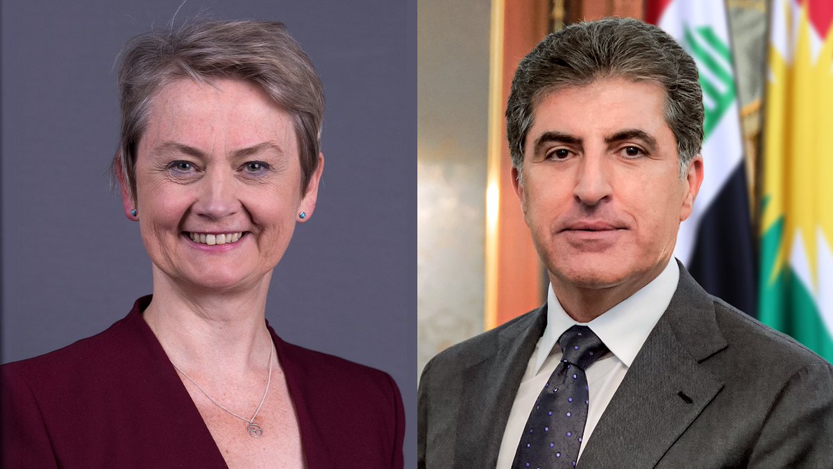 RuwaydaMustafah's tweet photo. President Nechirvan Barzani received a phone call from @YvetteCooperMP, the UK’s Home Secretary.

During the call, Ms. Cooper strongly condemned the recent attacks on the Kurdistan Region, including yesterday’s drone strike targeting President Barzani’s residence in Duhok. She also expressed her sympathy and solidarity with the families of the heroic Peshmerga who were killed or injured in the latest attacks.

Ms. Cooper reaffirmed that the United Kingdom places great importance on the peace and stability of Iraq and the Kurdistan Region, and reiterated Britain’s continued commitment to cooperation and support.