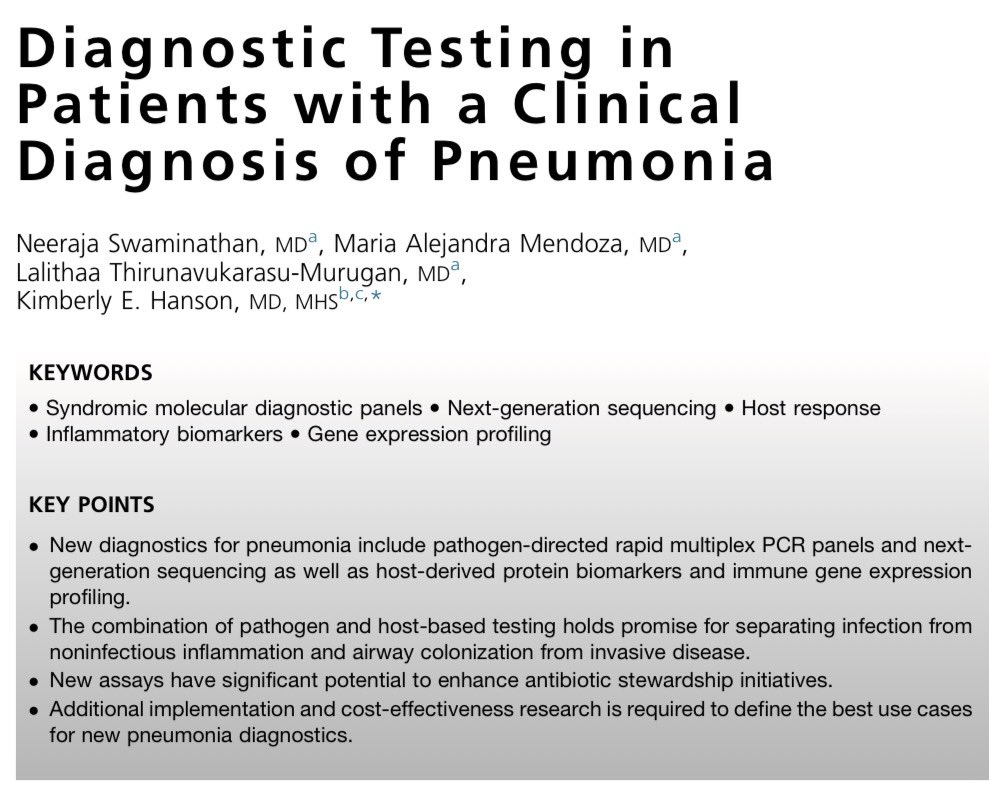 AliSMV7's tweet photo. Diagnostic Testing in Patients with a Clinical Diafnosis of Pneumonia 

 https://t.co/pca5QhDQmN https://t.co/VQmPYPzgW3