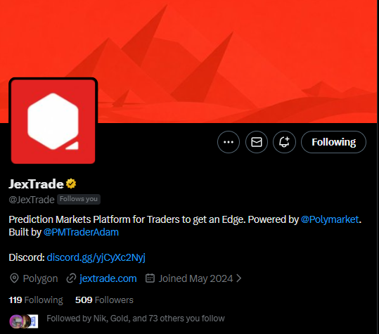 It's super cool that the Prediction Markets website I built now has over 500 followers on X

You should definitely check it out if you haven't:)

I built a bunch of tools that have helped me make almost $20,000 on Polymarket!
