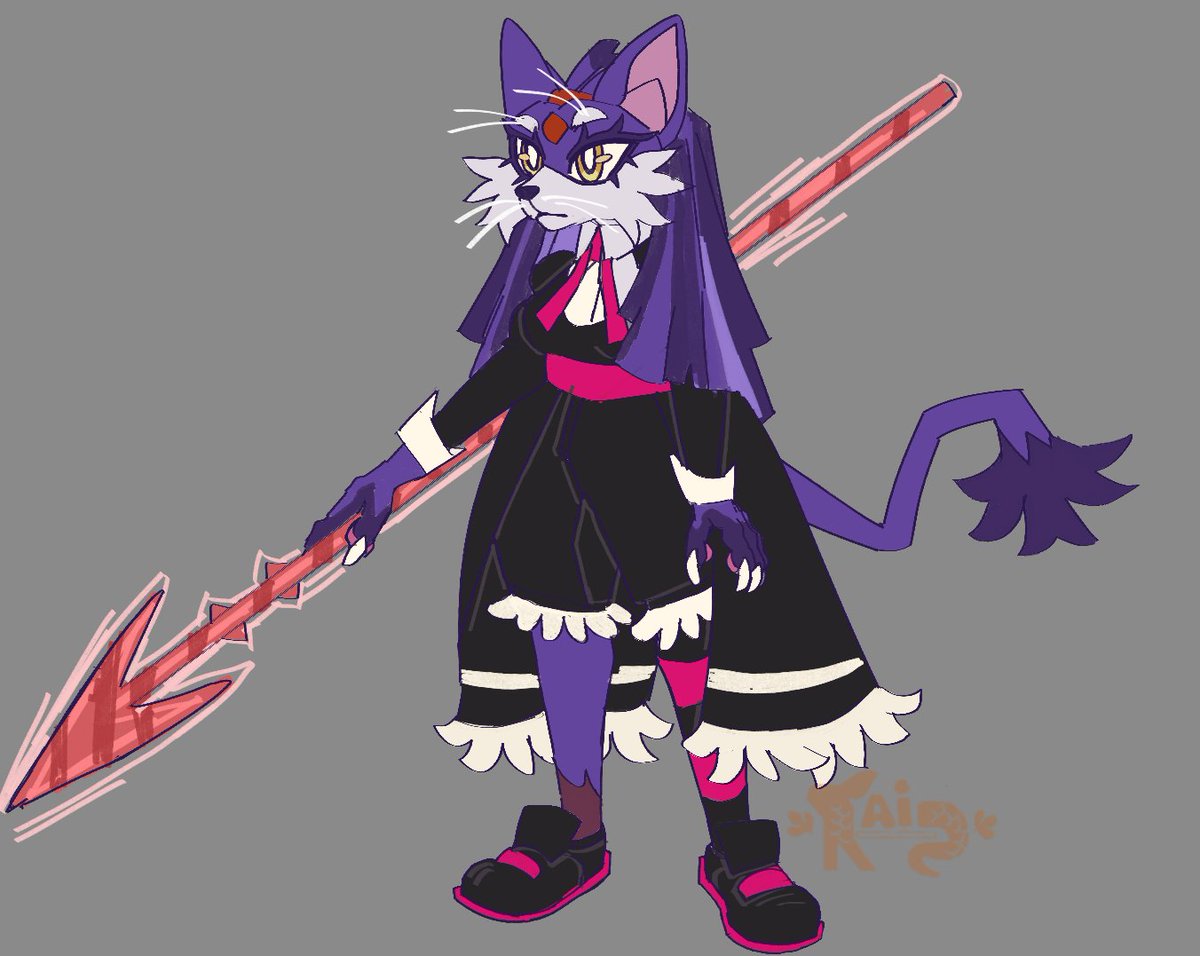 raigeroo's tweet photo. ( Rising from the dead oughhh )
Made a Blaze vessel, inspired of Stocking from the show. 

Her name is Violet 💜
#sonicoc https://t.co/yqCVk5lqo7