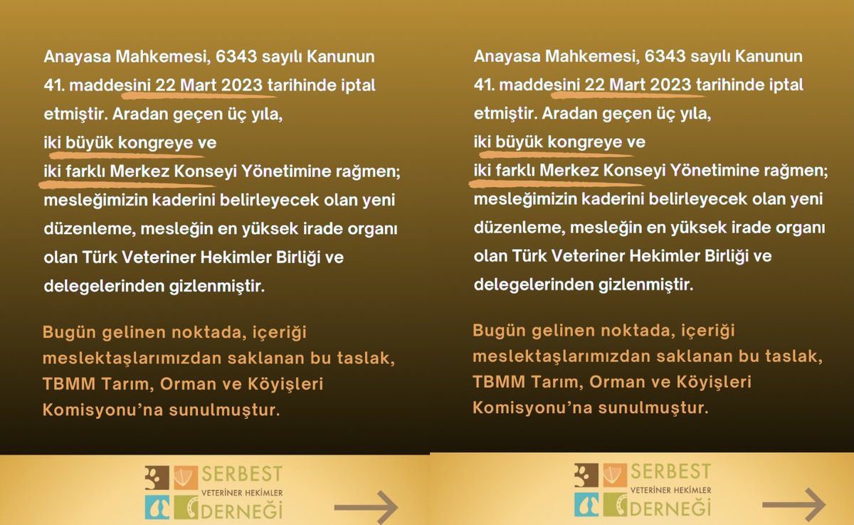 Serbest Veteriner Hekimler Derneği tweet media
