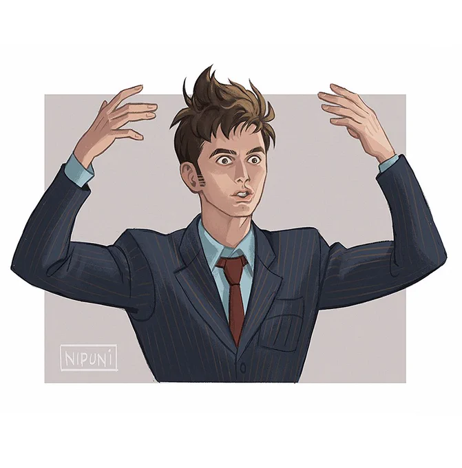 Drew some Tens! #doctorwho #tenthdoctor #davidtennant