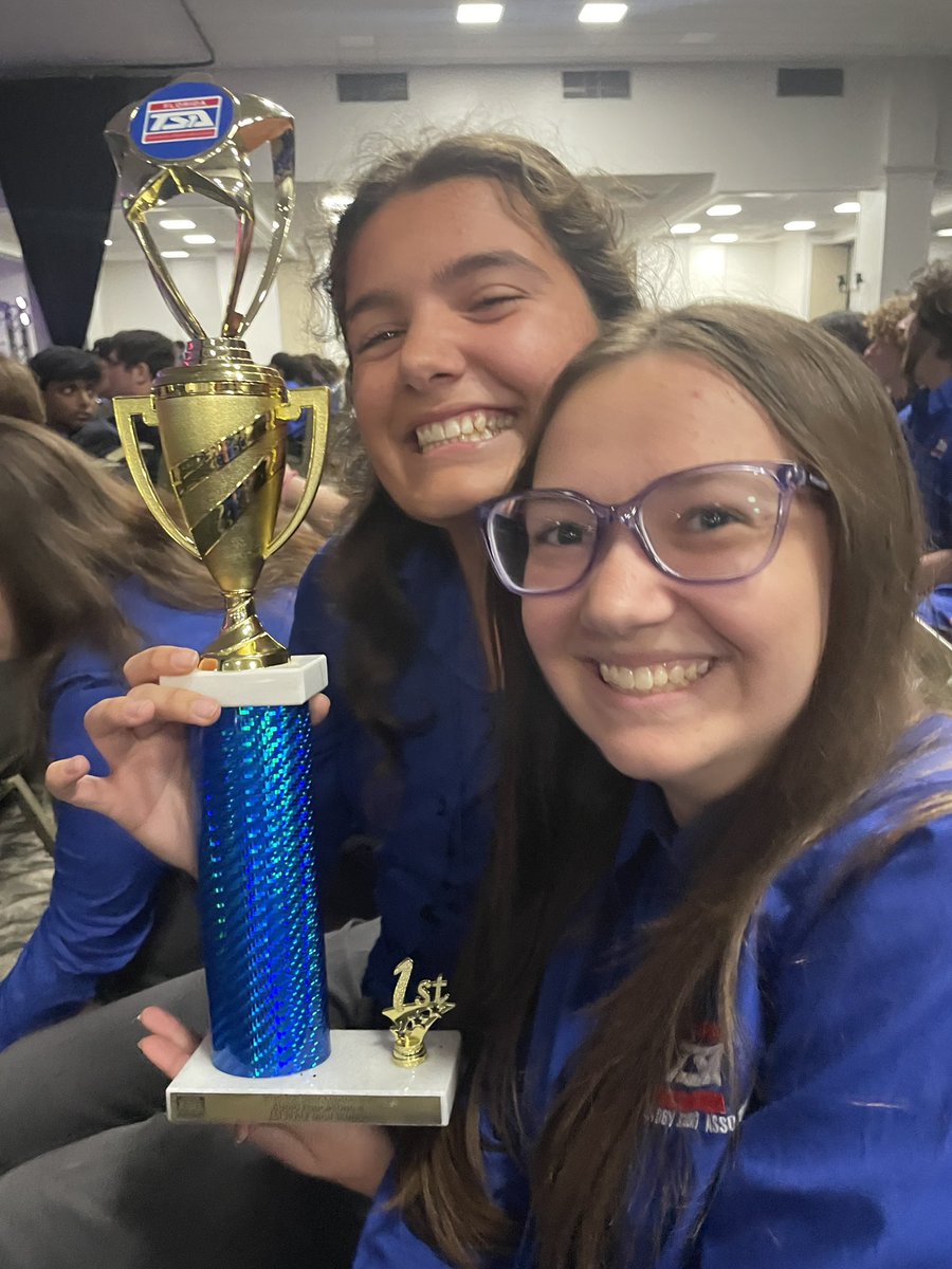 CLHS_Media's tweet photo. So unbelievably proud of this group. 1st year TSA chapter and Finalists in Digital Video, Promotional Design, Photographic Technology &amp; TWO first place wins- Audio Podcasting and On Demand Video at Florida Technology Student Assn state conference. @LeeSchools @CypressLakeHigh https://t.co/PwYMzcq9DM