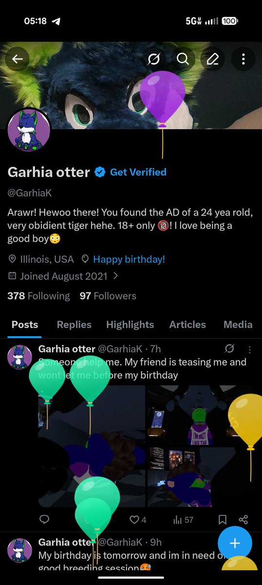 Garhia otter tweet media