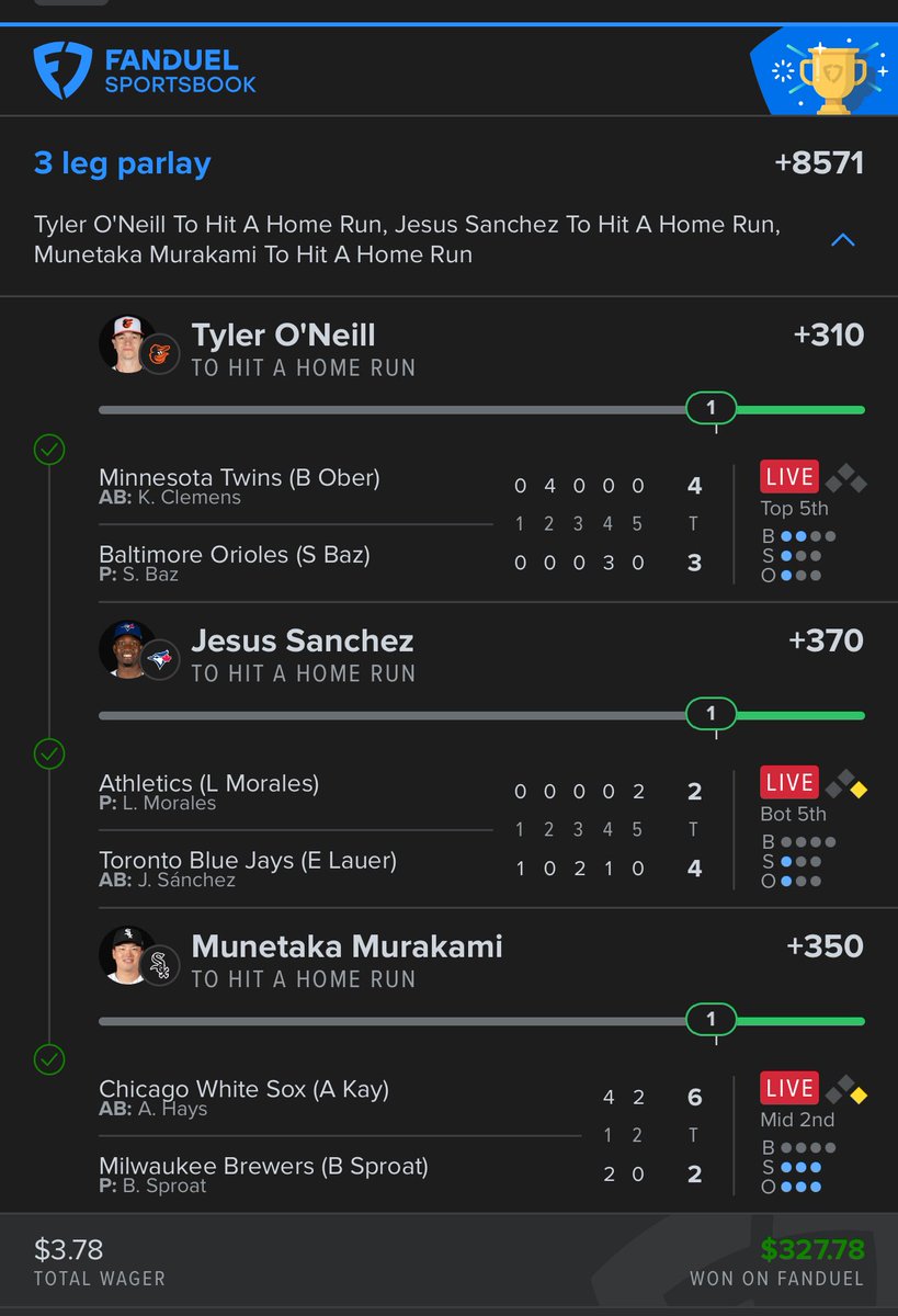 BraydenSquires5's tweet photo. @MLBHR @BetMGM Banggg https://t.co/G0NereYm0g
