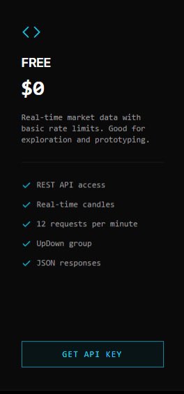 PolyEdgeIO's tweet photo. Our free tier is now live!

One Api Key, multiple venues. 
Get the highest quality data, L2 books and built in indicators all in one place. 

Get started in <60s and get the best data for your bots.  👇

https://t.co/zmJiKcGXAw

#PredictionMarkets https://t.co/qldsuhEx0W