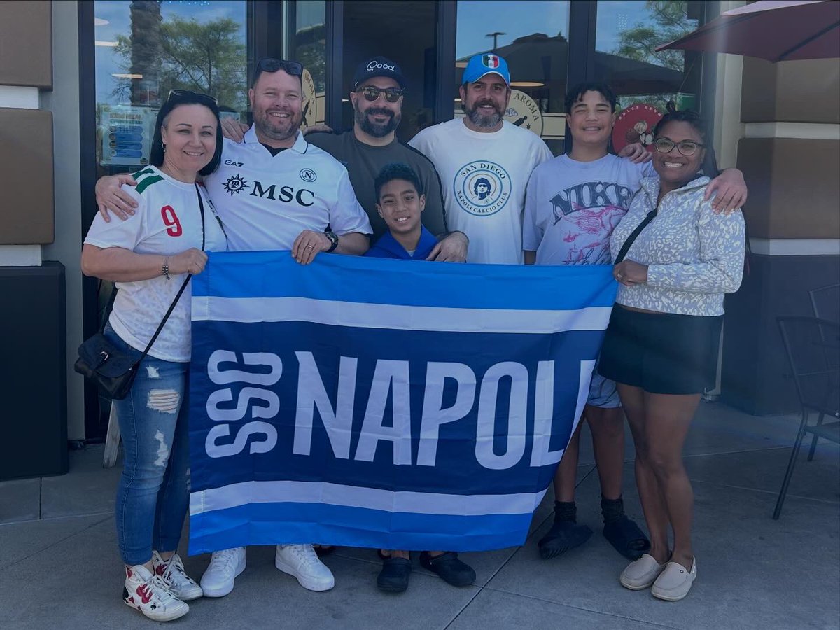 SDNapoliCC's tweet photo. Had a fun little get together this morning with @tri_napoliclub @NapoliNationTV @NapuleDBO 
☕️ 🥐 ⚽️ https://t.co/eAJ4bBoJzV