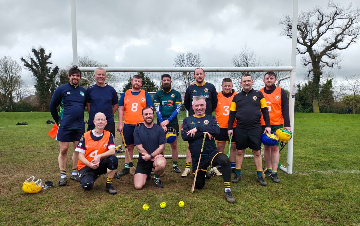 LisburnHurlers's tweet photo. At 9am this morning the weather app said it was 7 degrees but feels like -3 🥶 and even the rain couldn’t stop us.  #SocialHurling https://t.co/iaqYStRfc4