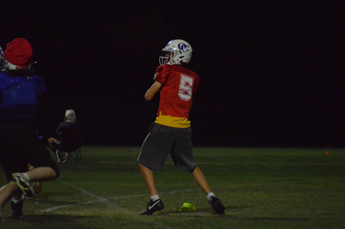 JamesonQB_5's tweet photo. Under the lights with my brothers. Nothing better @oc_football #teamwork #brothers #onthefield #grind #quarterback #qb1 #practice #football https://t.co/AYFNiP9bT6