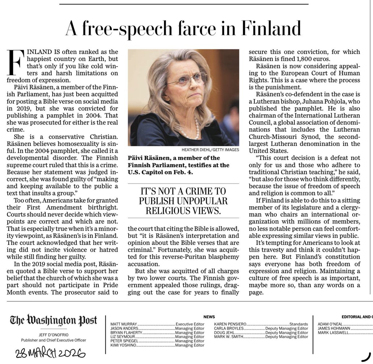 Päivi Räsänen tweet media