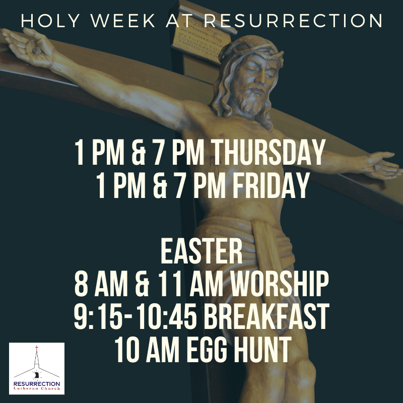 RaisedWithJesus's tweet photo. Join us for a meaningful Holy Week at Resurrection! https://t.co/3wjhexwWBs