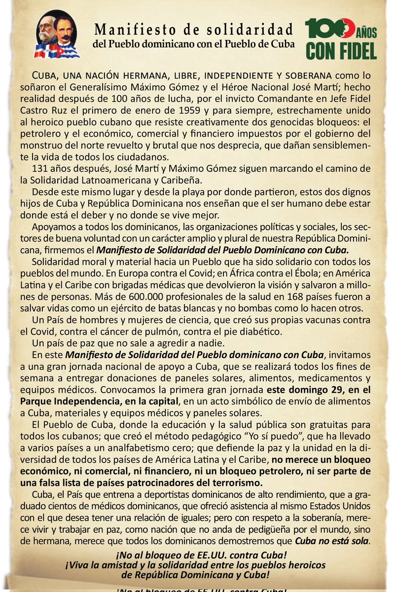 Embajada de Cuba en República Dominicana tweet media