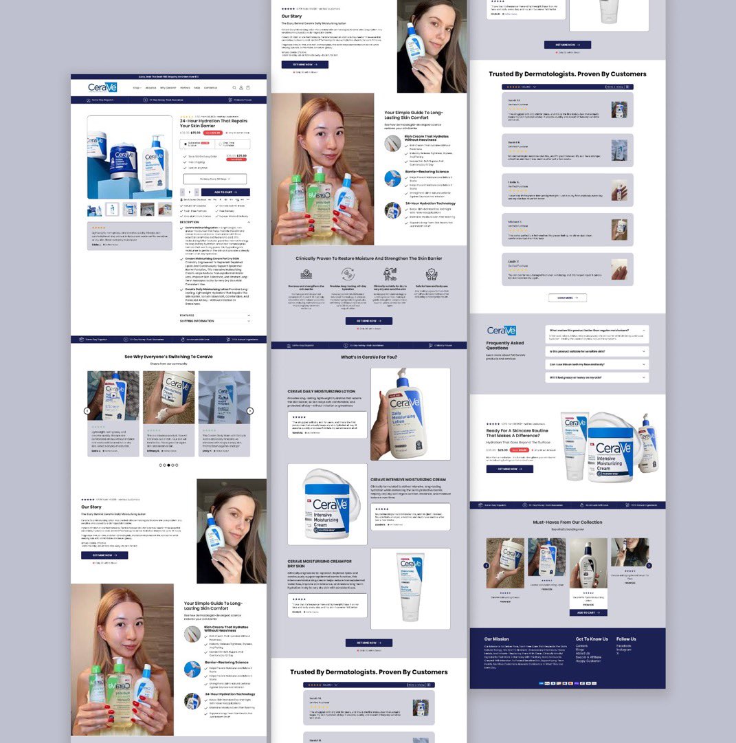 SammyLandix4o's tweet photo. Before: product page.
After: conversion engine.
Clear value prop.
Derm-backed proof.
Benefit-driven copy.
Stronger CTA.

That’s how you turn traffic into revenue.
Design for trust. Optimize for action.
#CRO  #Ecommerce #DTC #ConversionRateOptimization #UXDesign #Shopify #WebDesig https://t.co/7yWCZq8Z9Q