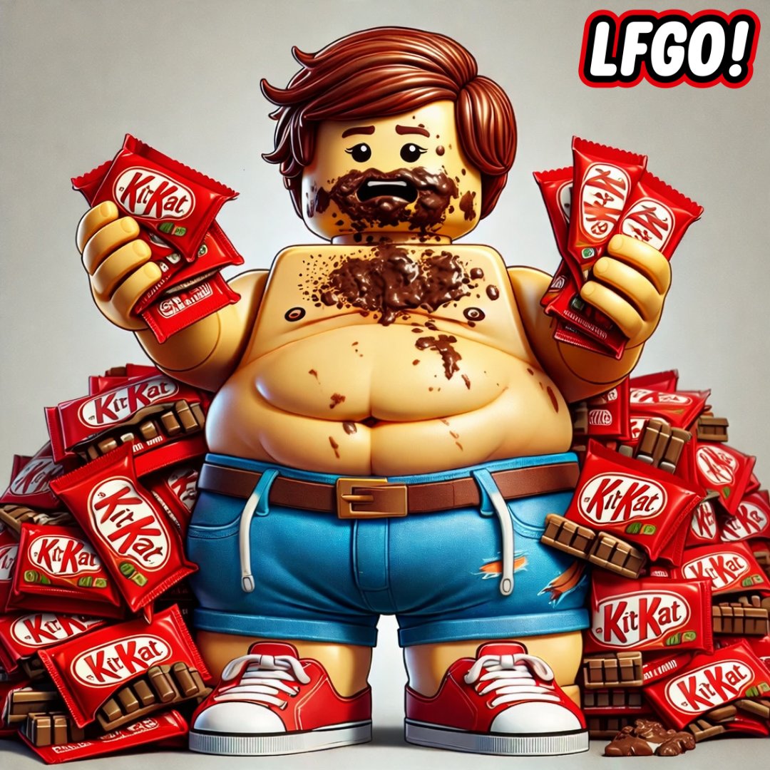LFGOcommunity's tweet photo. @KITKAT “Have a break” ❌
“Have the entire truck” ✅
Bro really said diversification is for cowards. All in or nothing. https://t.co/V7cLyQdA7h