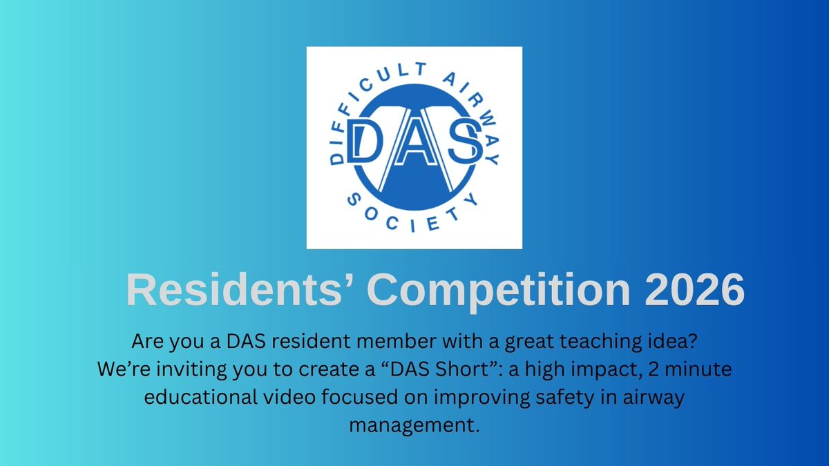 Difficult Airway Society (DAS) Residents tweet media