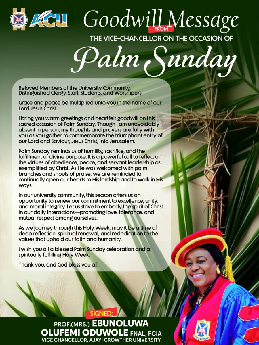 Ajayi Crowther University, Oyo tweet media