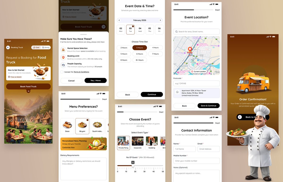 VivekUIUX90's tweet photo. Food Truck Booking Mobile App UI Kit 😍

Dribbble: https://t.co/SRqU6wpmFg
Behance: https://t.co/8KzRc8GEGQ
Instagram : https://t.co/UNHpQHWgvo https://t.co/wdhEwwl1wG