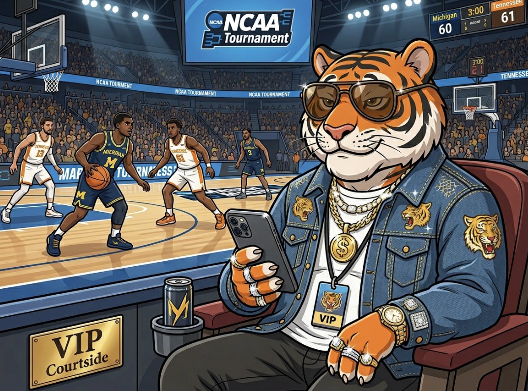 Unpopular opinion: brackets are just sportsbook bets for people too scared to put money on it.

<a href="/tigagamecasino/">Tiga.Game</a> fixes that 🐯

Live odds on every game.

Are you scared or are you betting? 👇