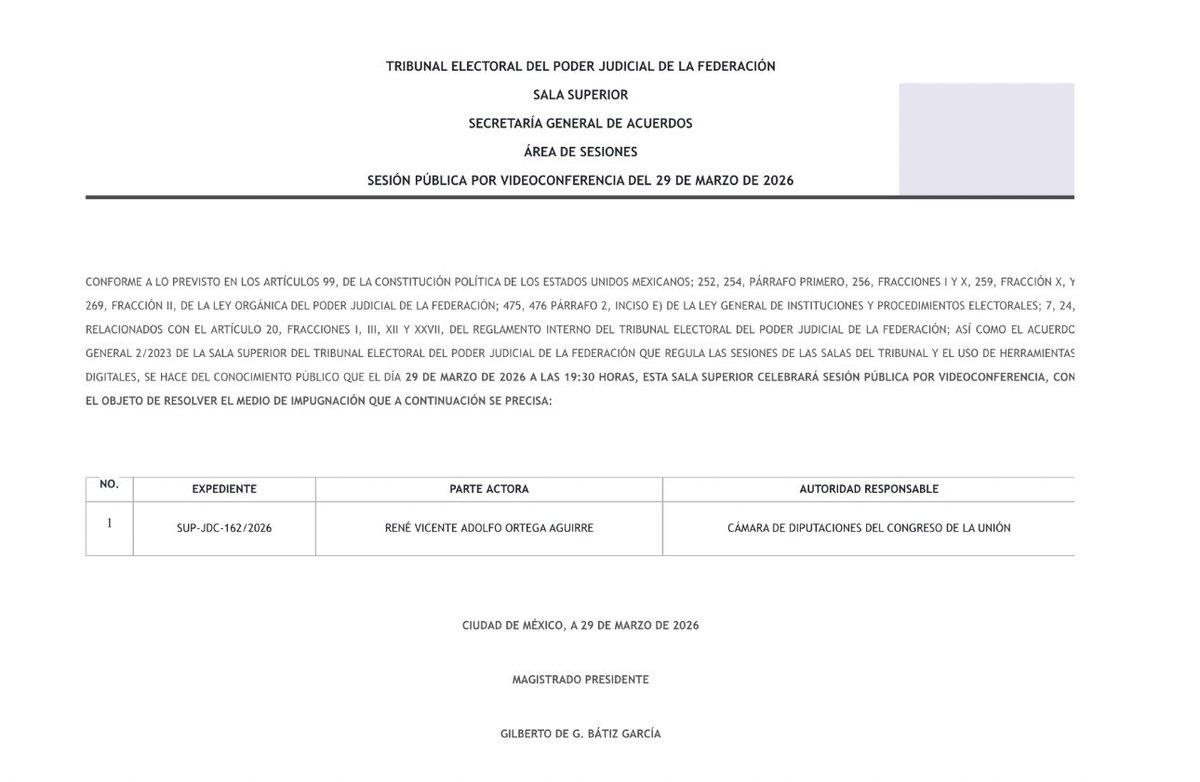 Justicia Electoral tweet media