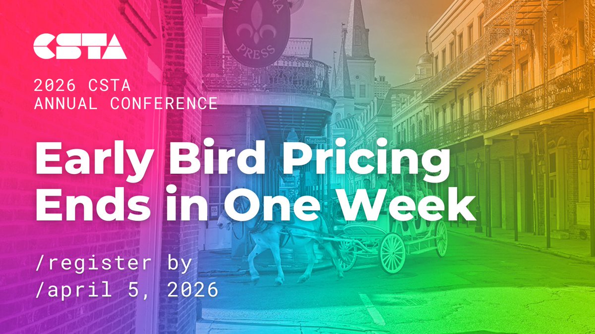 CS Teachers Association (CSTA) tweet media