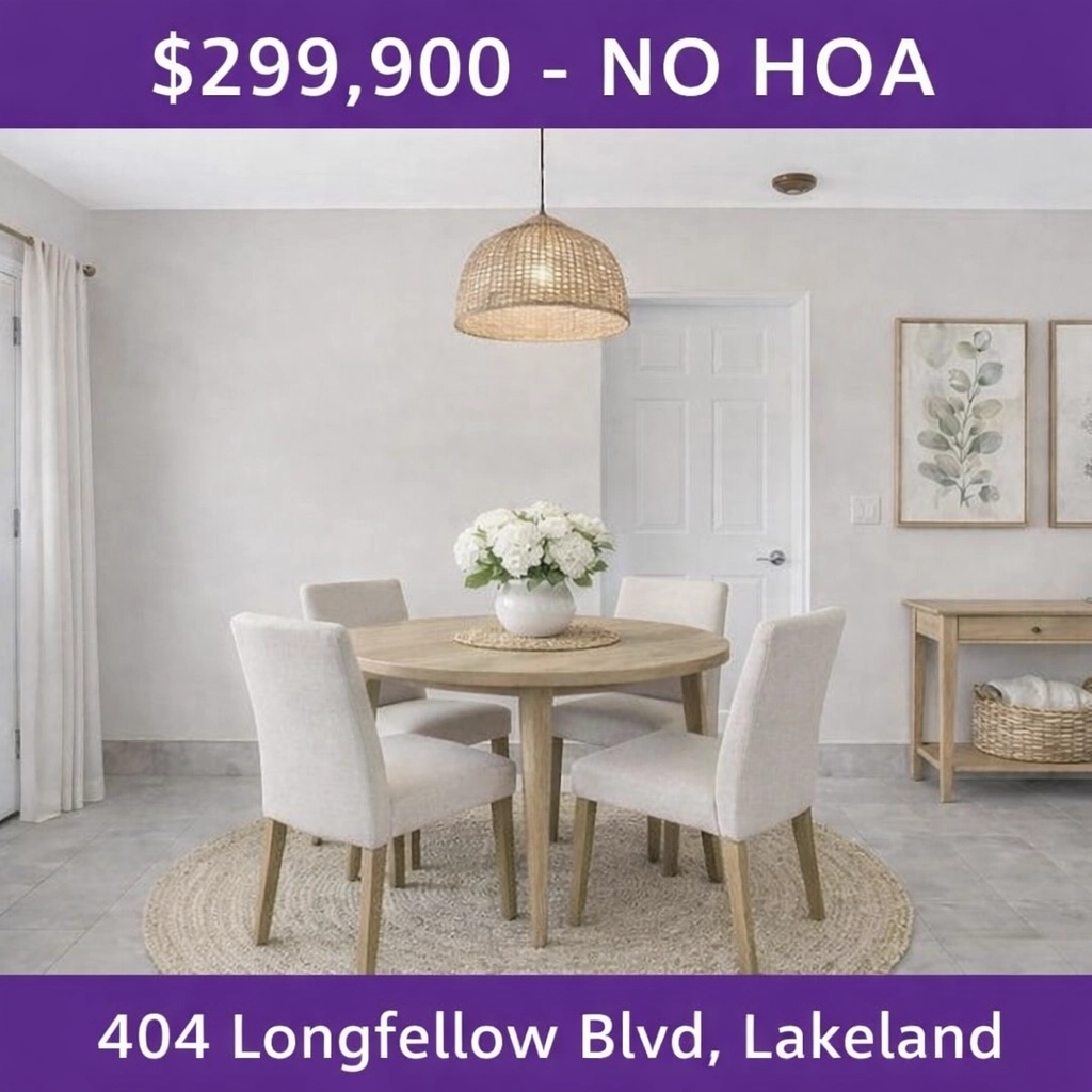 NewHomesJared's tweet image. Imagine living near downtown Lakeland in a home that’s practically brand new! 🏠✨ 404 Longfellow Blvd is $299,900, completely remodeled with a new roof &amp;amp; kitchen, plus NO HOA. This incredible 3BR/2BA won't last. DM for a tour! #LakelandFL #Remodeled #NoHOA #FocusGroupFL