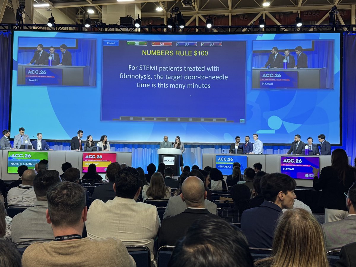 MalikTuncMD's tweet photo. Second day of the @ACCinTouch 26 conference was a wonderful opportunity to reconnect with cardio fellows that encouraged me to pursue this journey
🫀
Will do my best to one day get on the stage of jeopardy at the national event, and maybe win it? 😂 👏🏽 🙏🏽
#ACC26 #Cardiology #NOLA https://t.co/c0GapuN493