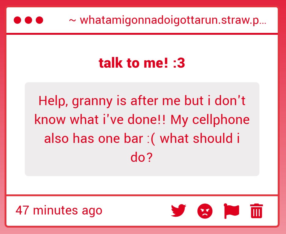 WHAT AM I GONNA DO? I GOTTA RUN tweet media