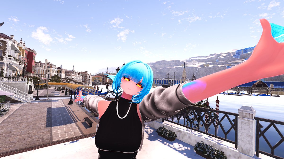 LucreciaGrace's tweet photo. Finally! I can see the VR world in its truest beauty, almost feels real~ 
Got a new graphics card after having been using a 960 nividia card and the difference is wild! 

(Base Model Rurune: https://t.co/HYBeHXPCNb personalized)

(VR Chat World: https://t.co/9GRC4pv3fi )
<3 <3 <3 https://t.co/61sRbhZGeC