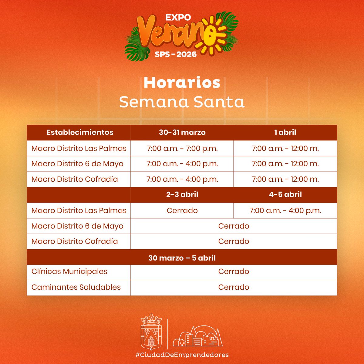 leslizethvm's tweet photo. Feliz inicio de Semana Santa 2026!
Socializo horarios de atención en establecimientos de Salud de la Región Metro en SPS y Macrodistritos  Municipales AMSPS para esta próxima semana.
Recuerda, si toma alcohol no maneje. Lo esperan en casa! https://t.co/lt62gOEqVj
