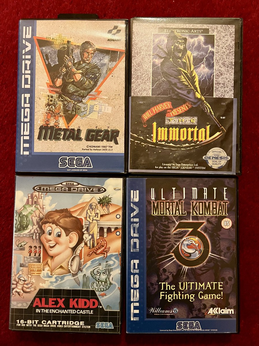 Sam_magee_art's tweet photo. Collection of games I managed to scoop up from the Bournemouth gaming market today😋

Managed to pick up theses lovely titles to add to the endlessly growing collection😊

#retrogaming #gaming #sega #megadrive #oldschool #SundayFun #SundayNight #gamer https://t.co/29LnXqLRoL