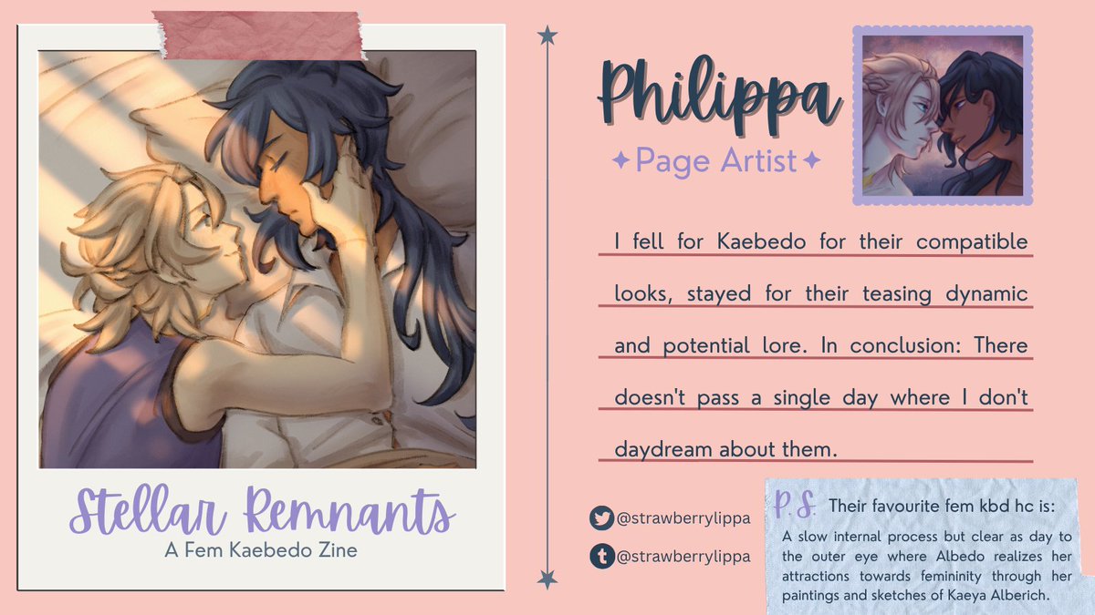 Stellar Remnants: a fem!Kaebedo Zine tweet media