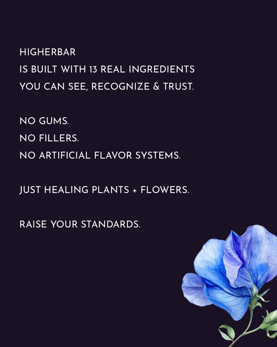 HIGHERBAR | The Superfood + Superflower Bar tweet media