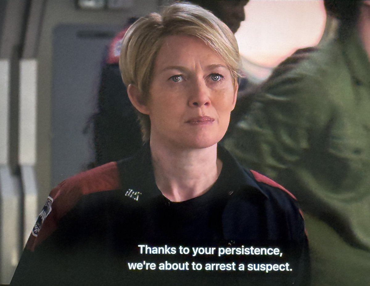 So happy to see her investigating murder again…even if it’s on Mars. #forallmankind #thekilling