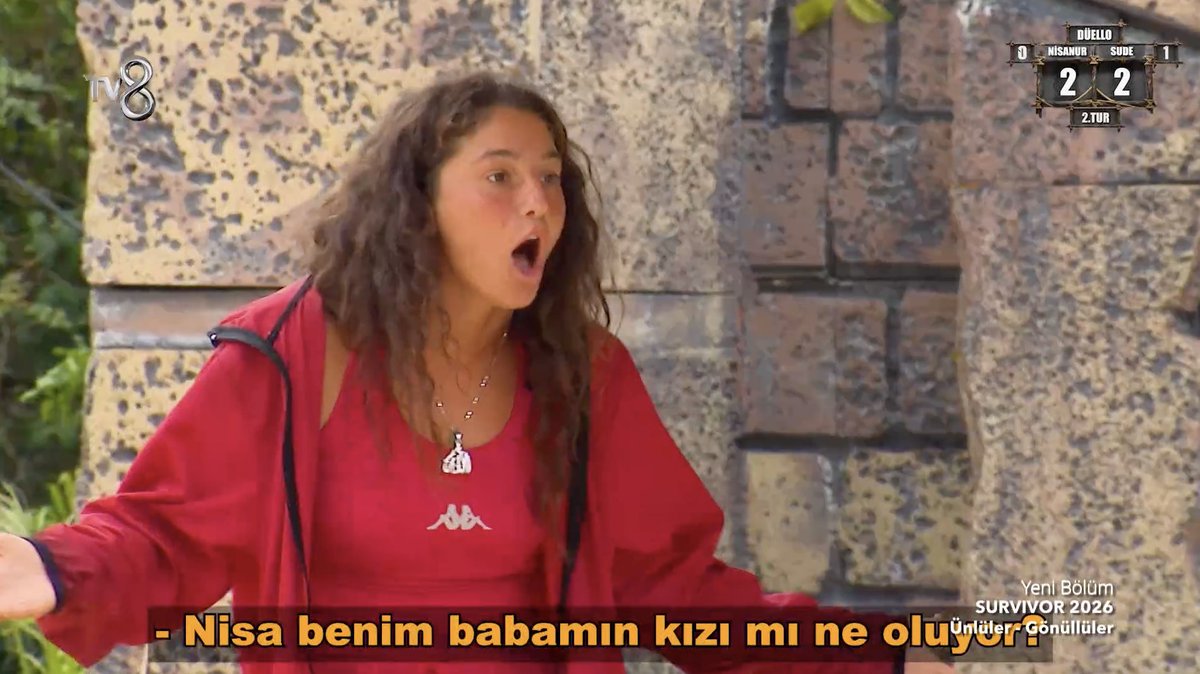 karadereler's tweet photo. kötü gözüktüğünün farkına varınca nisa özür dilerim ben sen elenme diye çok sinirlendim oyunda ondan sana saldırdım gel sarılalım diyen kızın yine gerçek yüzü ortaya çıktı #survivor2026 https://t.co/HwCAmIJDQZ