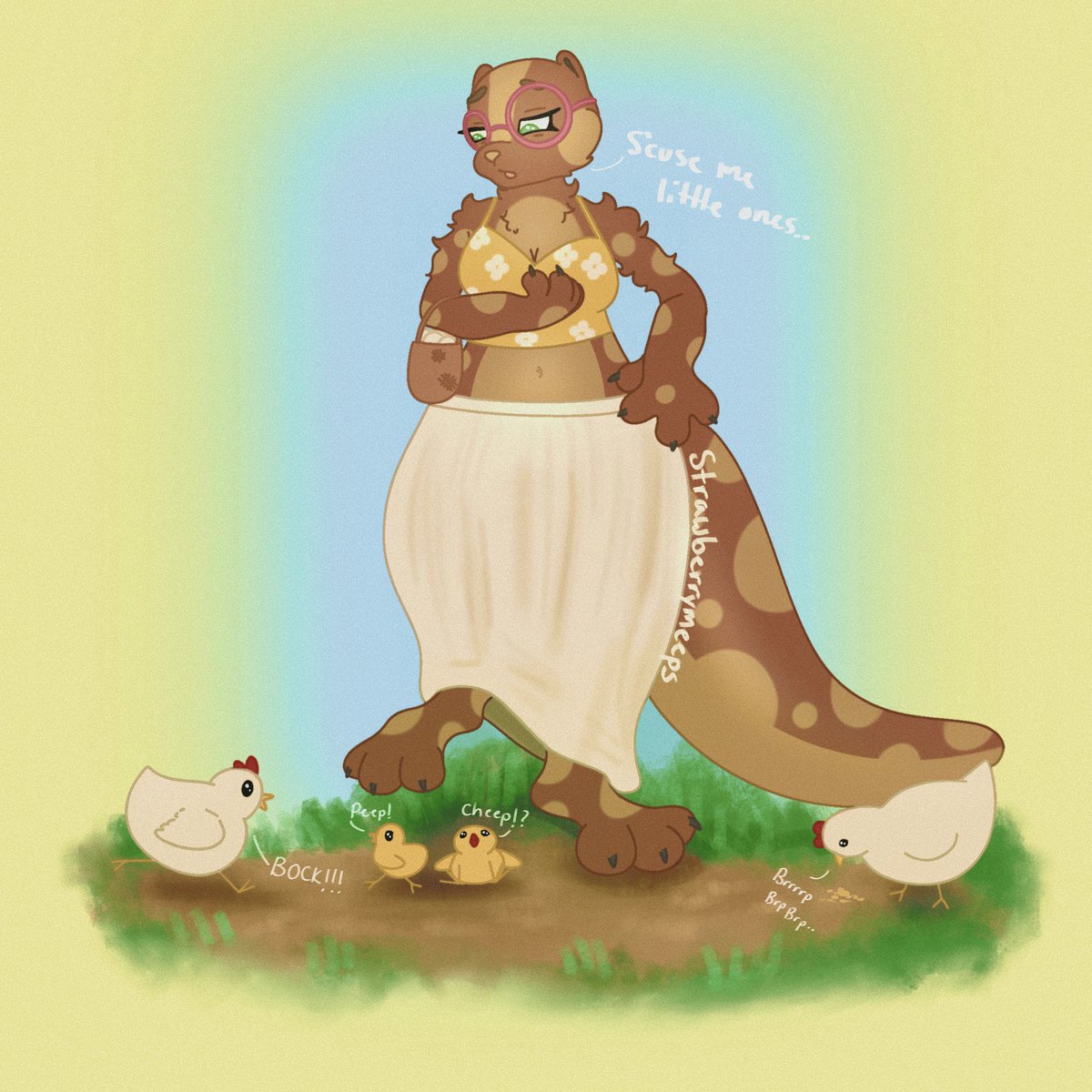 Strawberrymeeps's tweet photo. My newest fursona Fifi! https://t.co/m6wm7mjAXQ
