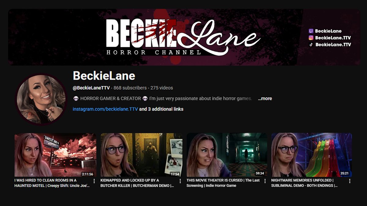 BeckieLane | Horror Streamer & Creator tweet media