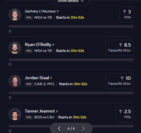 Beanie_Bets's tweet photo. Swept the MLB props, now it's time to lock in on some mid-day NHL. I was already on Staal and Jeannot, now I'm adding to it with some Nashville Preds. #Prizepicks https://t.co/hYnjNQR9Ny