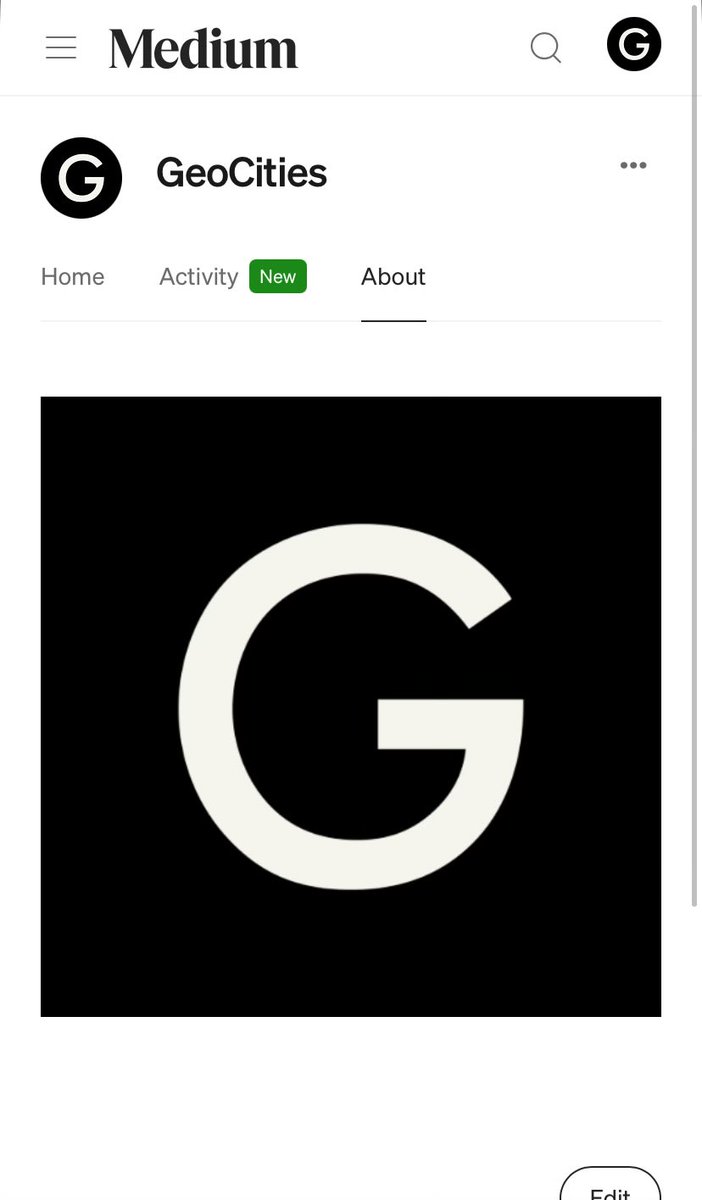 GeoCities tweet media