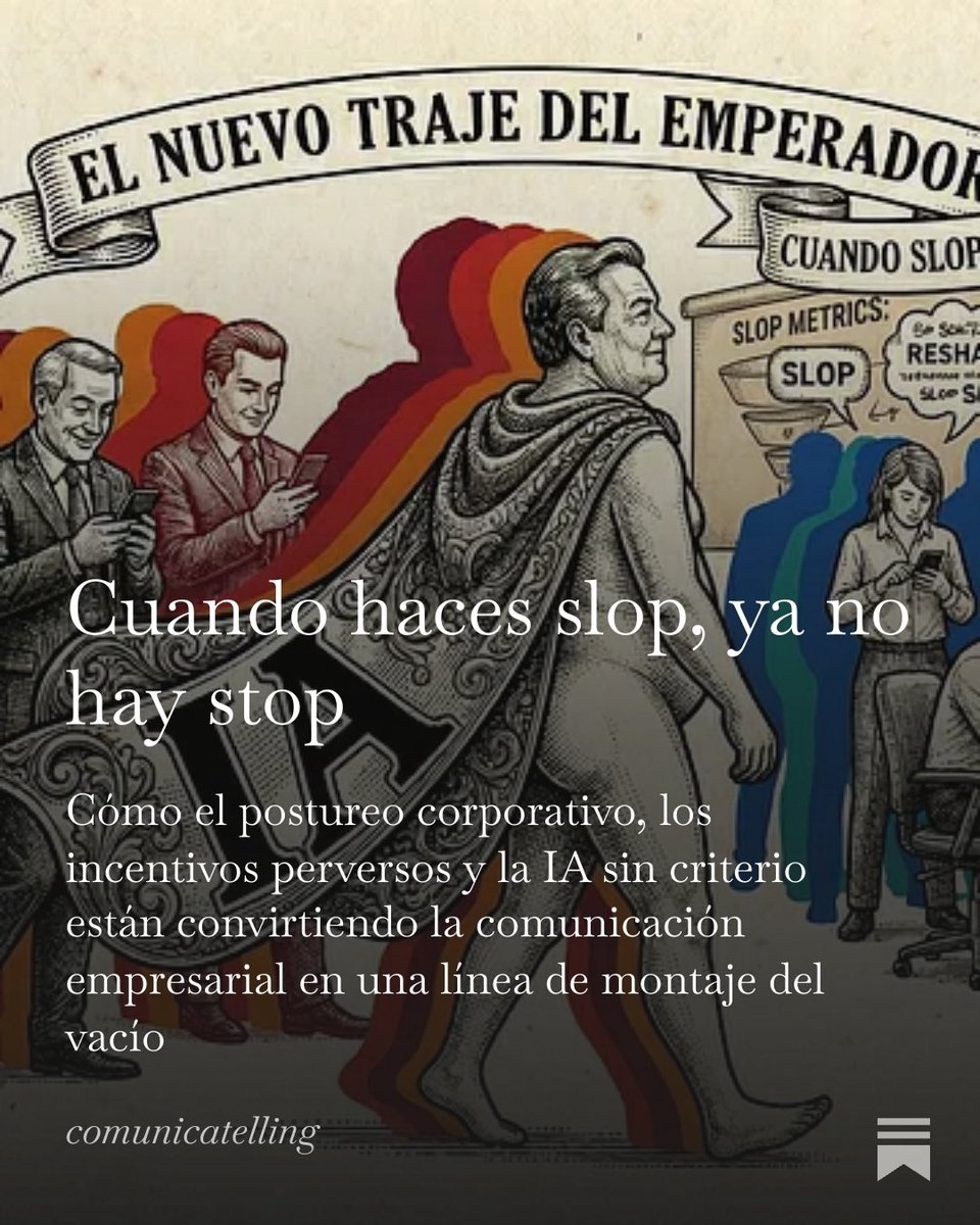 comunicatelling's tweet photo. Las patalogías de la IA y la comunicación corporativa. https://t.co/Ut1DKUT57i https://t.co/gkZIkxQcWV