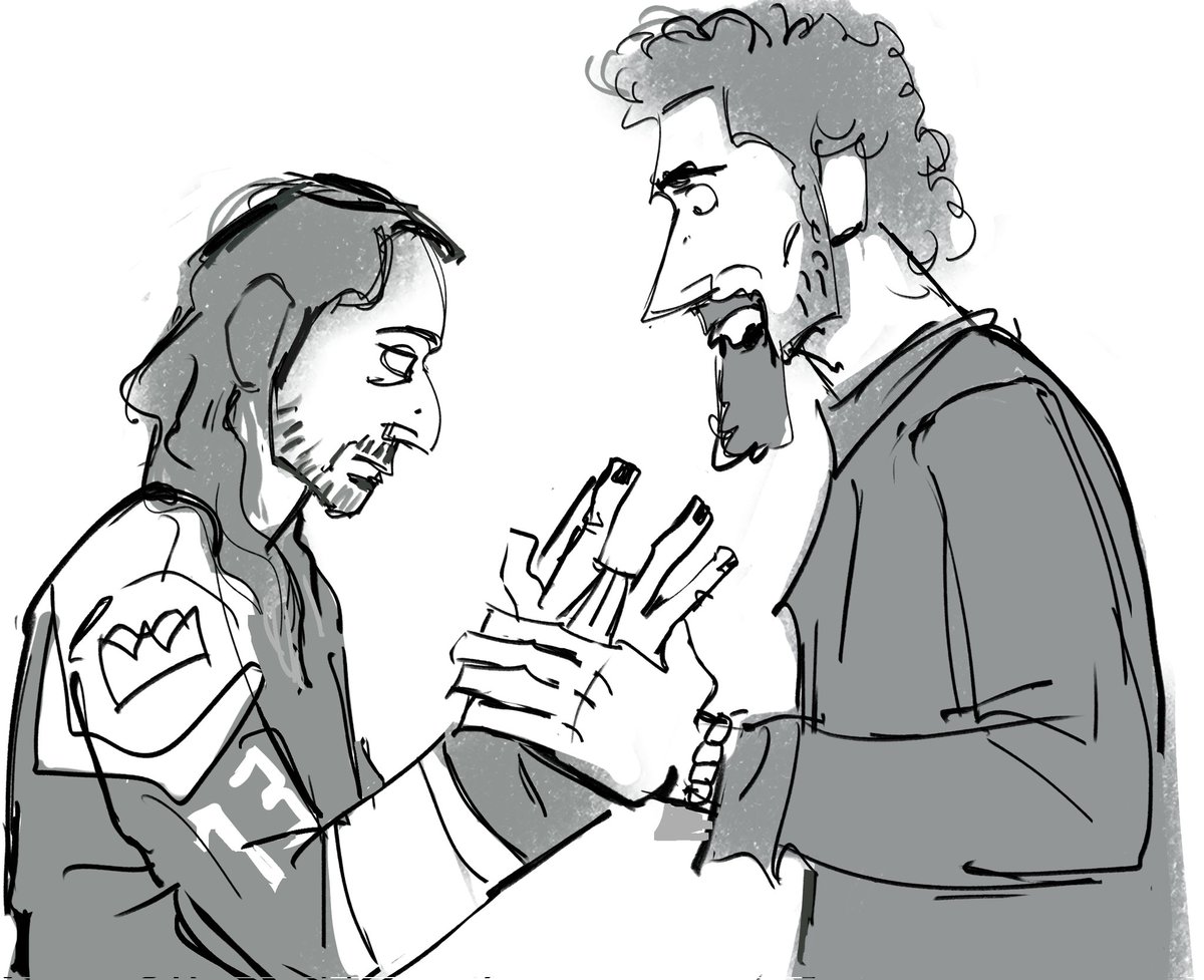 gent1esatan's tweet image. Post-apocalyptic au stuff #systemofadown