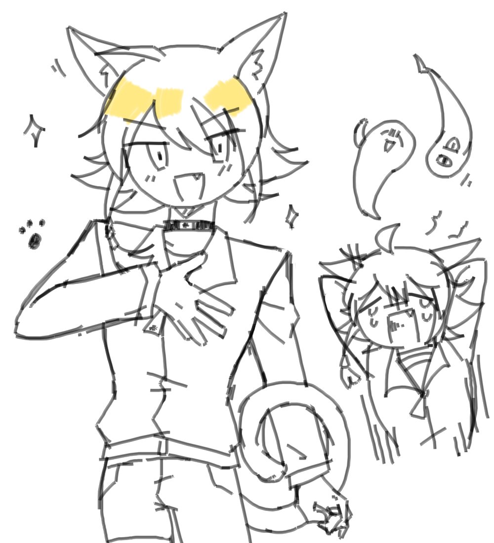Baiyoke_OC's tweet photo. [ My oc ] 
cat boy name Os https://t.co/NK1X2kupn1