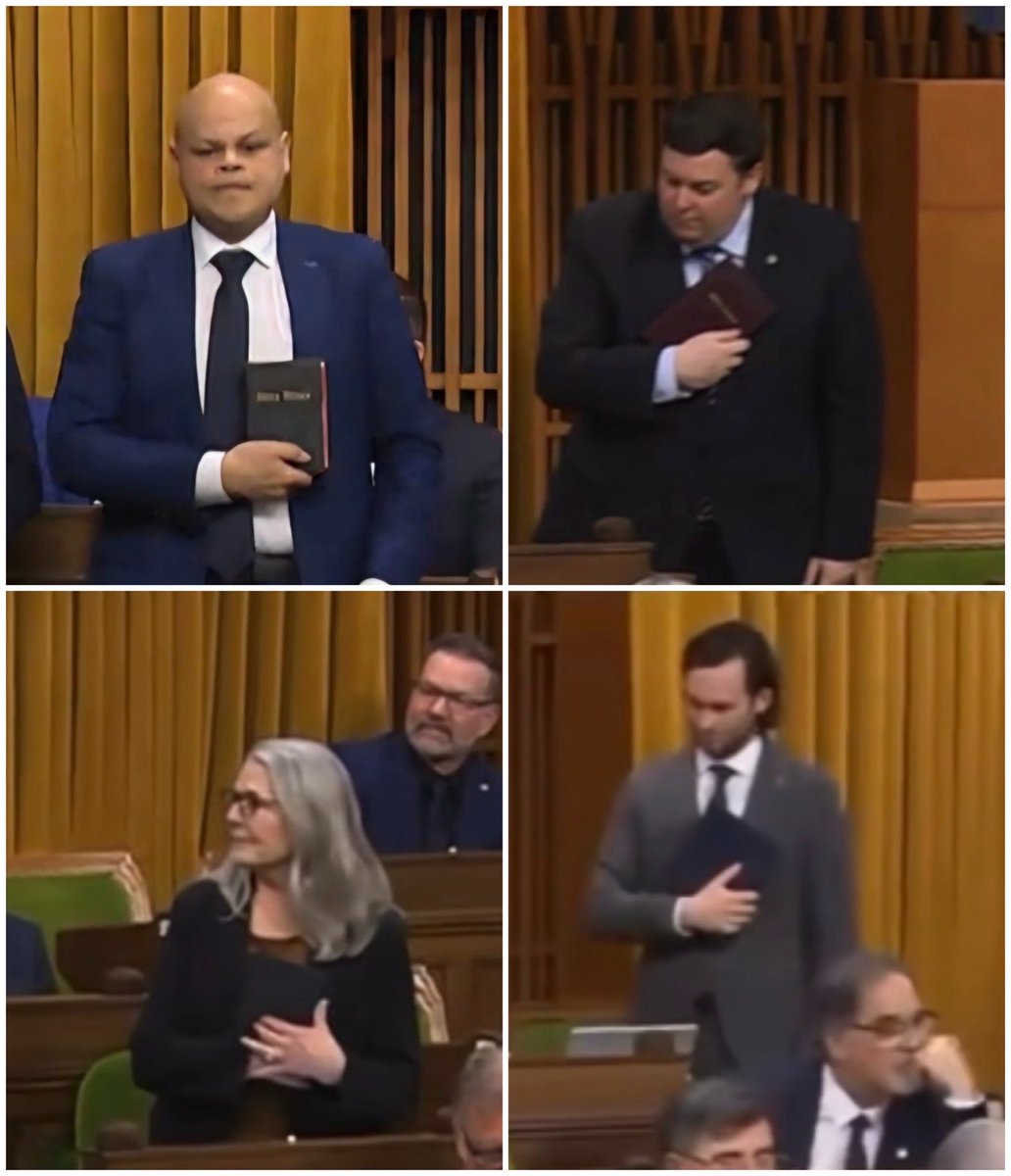 <a href="/MichaelChongMP/">Michael Chong 🇨🇦</a> Maybe you need to address this nonsense and hold your MPs accountable. This behaviour is unacceptable. Religion is a personal choice and should not be flaunted by performative Conservative MPs in front of the electorate. Shameful.