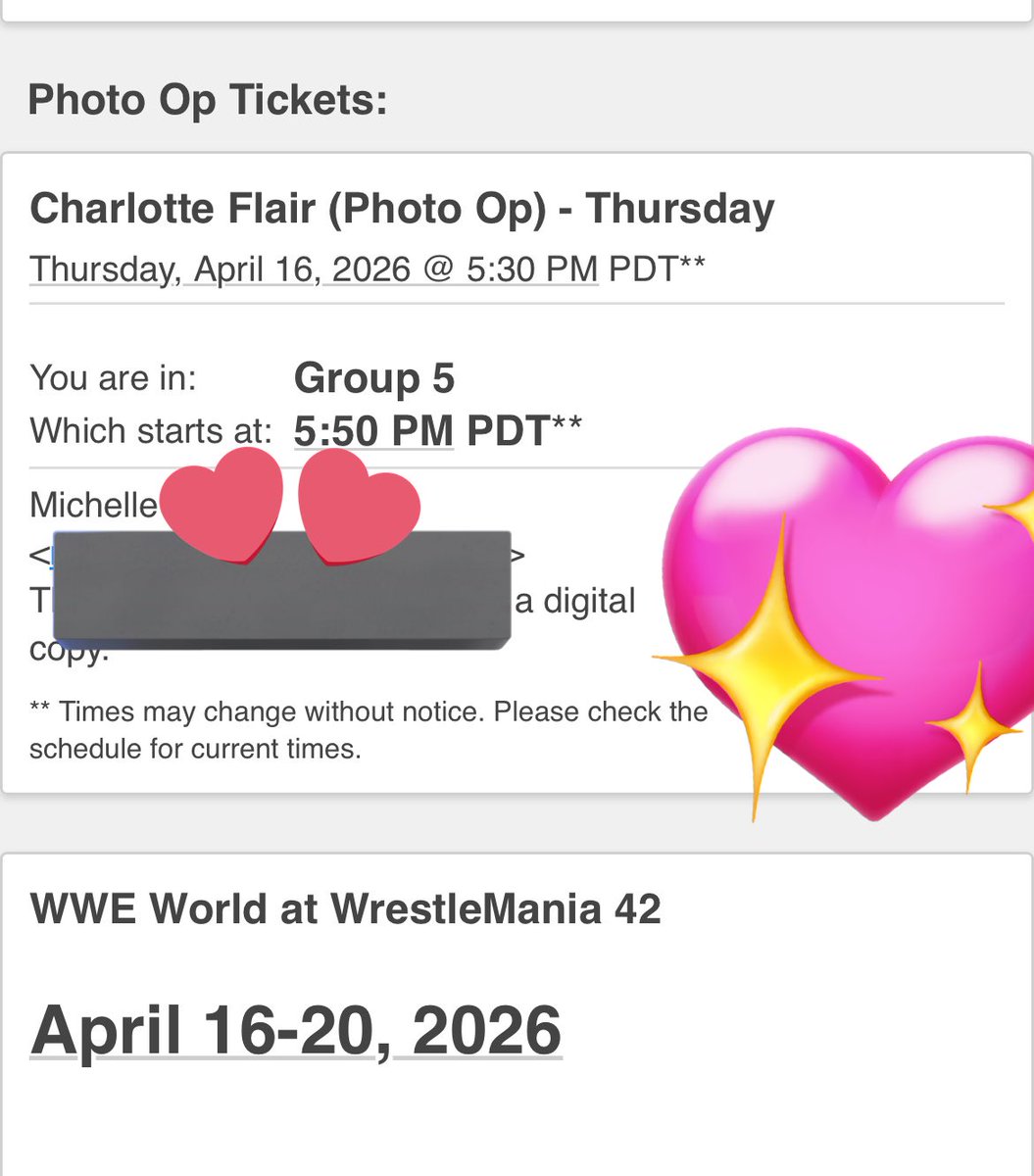 FabulousBoss_'s tweet photo. See you soon!🦋❤️ LOVE YOU! ❤️@MsCharlotteWWE https://t.co/lw2gmqu0jY