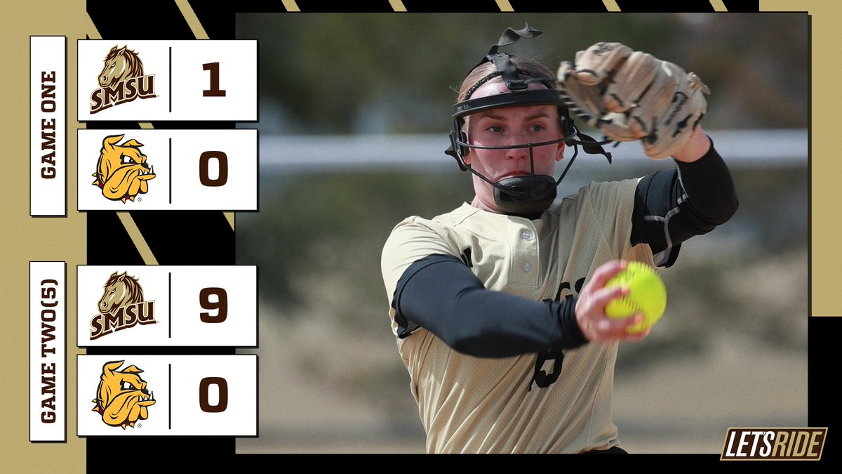 GET YOUR BROOMS OUT! The Mustangs behind a game one pitching gem from Ramsey Hopp and an offensive masterclass in game two sweep UMD. 

The Mustangs are scheduled to face WSU and MSU next Friday and Saturday at Mustang Field.

#LetsRide