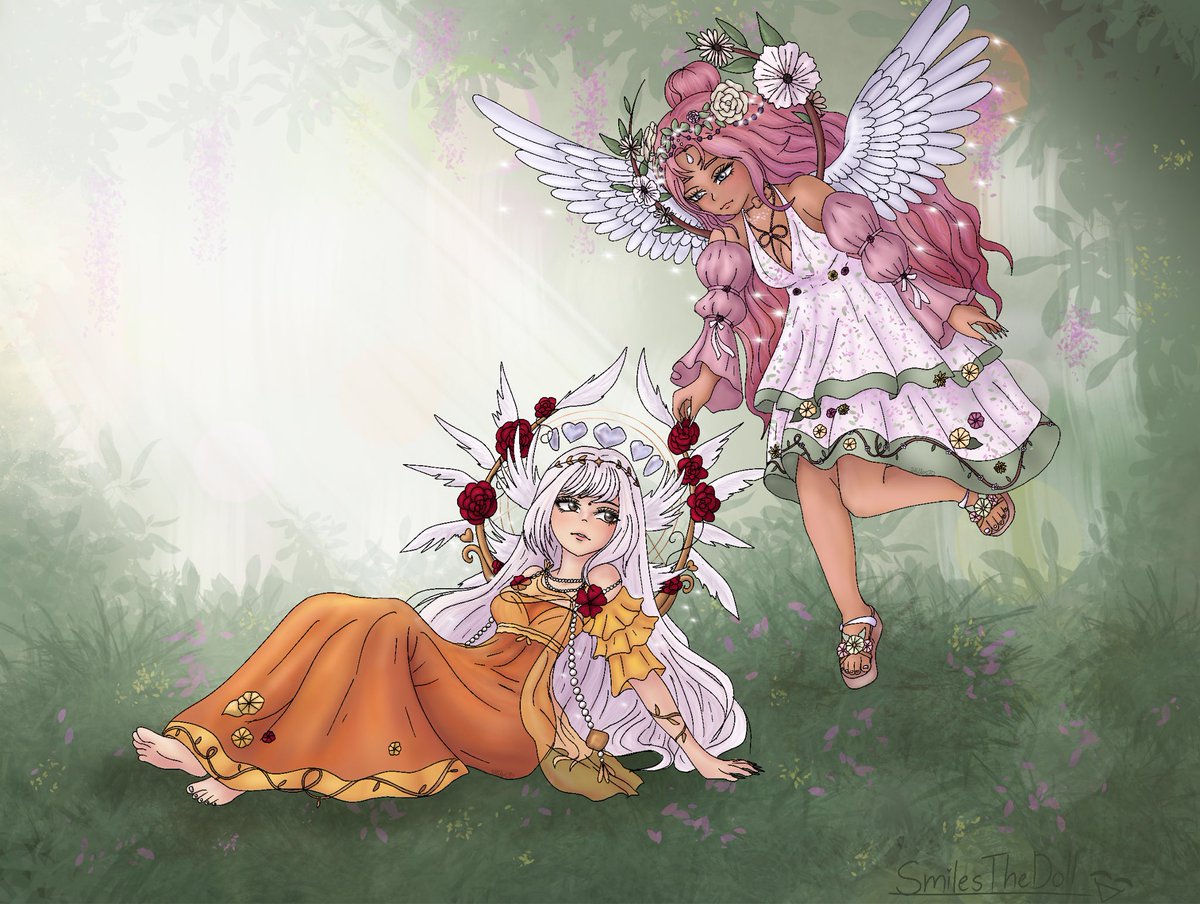 Another finished commission for @/MegnoliaRoyale and Jiji! Tysm for your commission! This one took a while lol. 

I’ll be taking a small break from commissions but my waitlist is open for slots next week!

#Royalehighart #commission #Royalehigh #Roblox